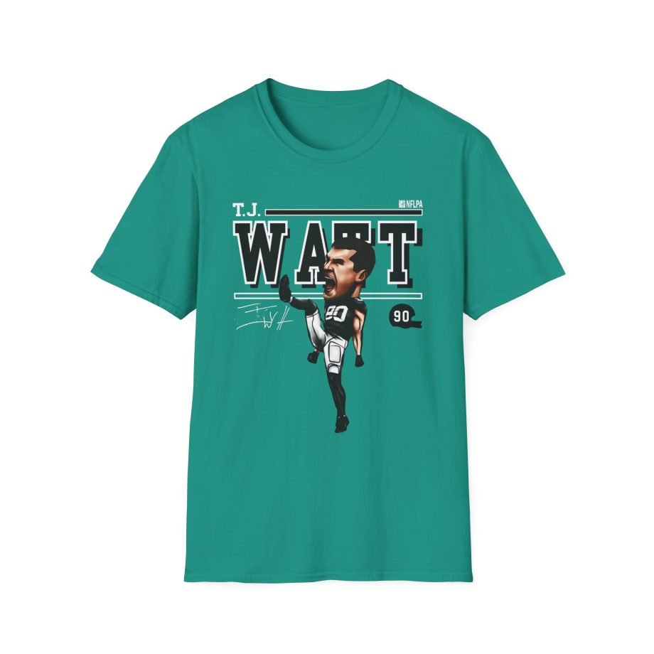 Tj Watt Cartoon Unisex Softstyle T-Shirt