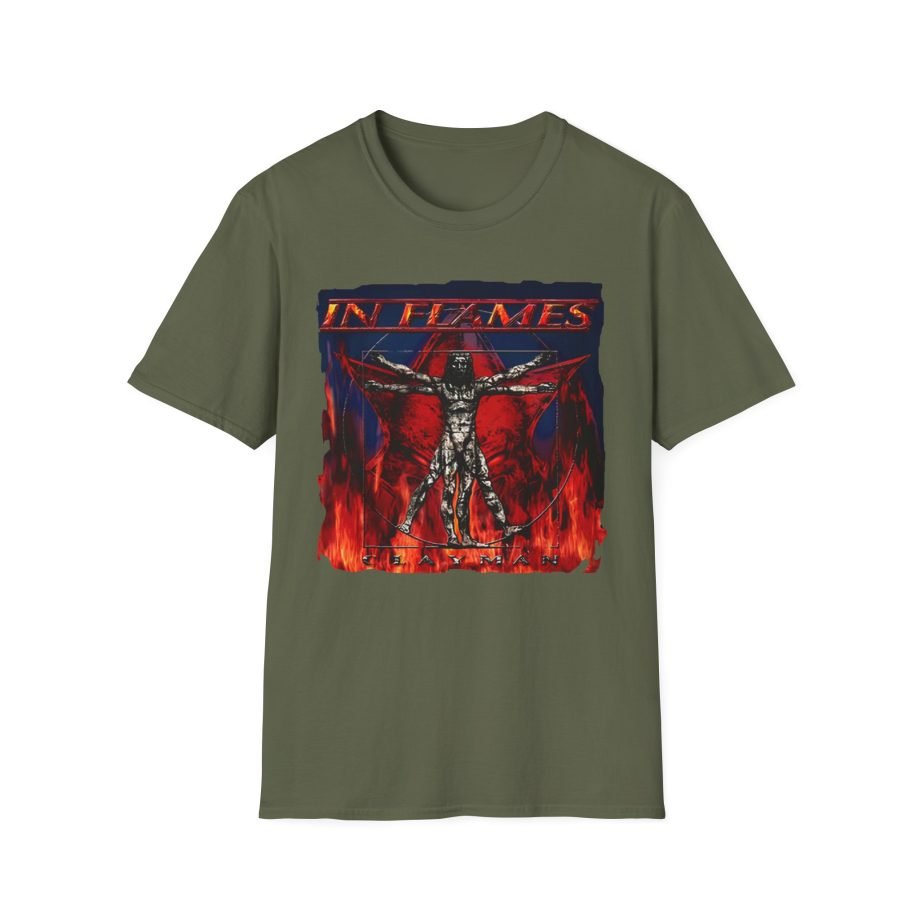 In Flames Clayman Album Art Unisex Softstyle T-Shirt