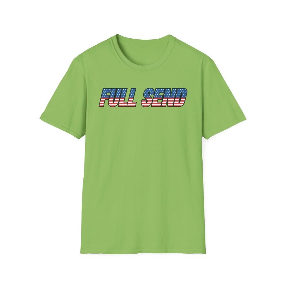 Full Send Usa Logo Unisex Softstyle T-Shirt