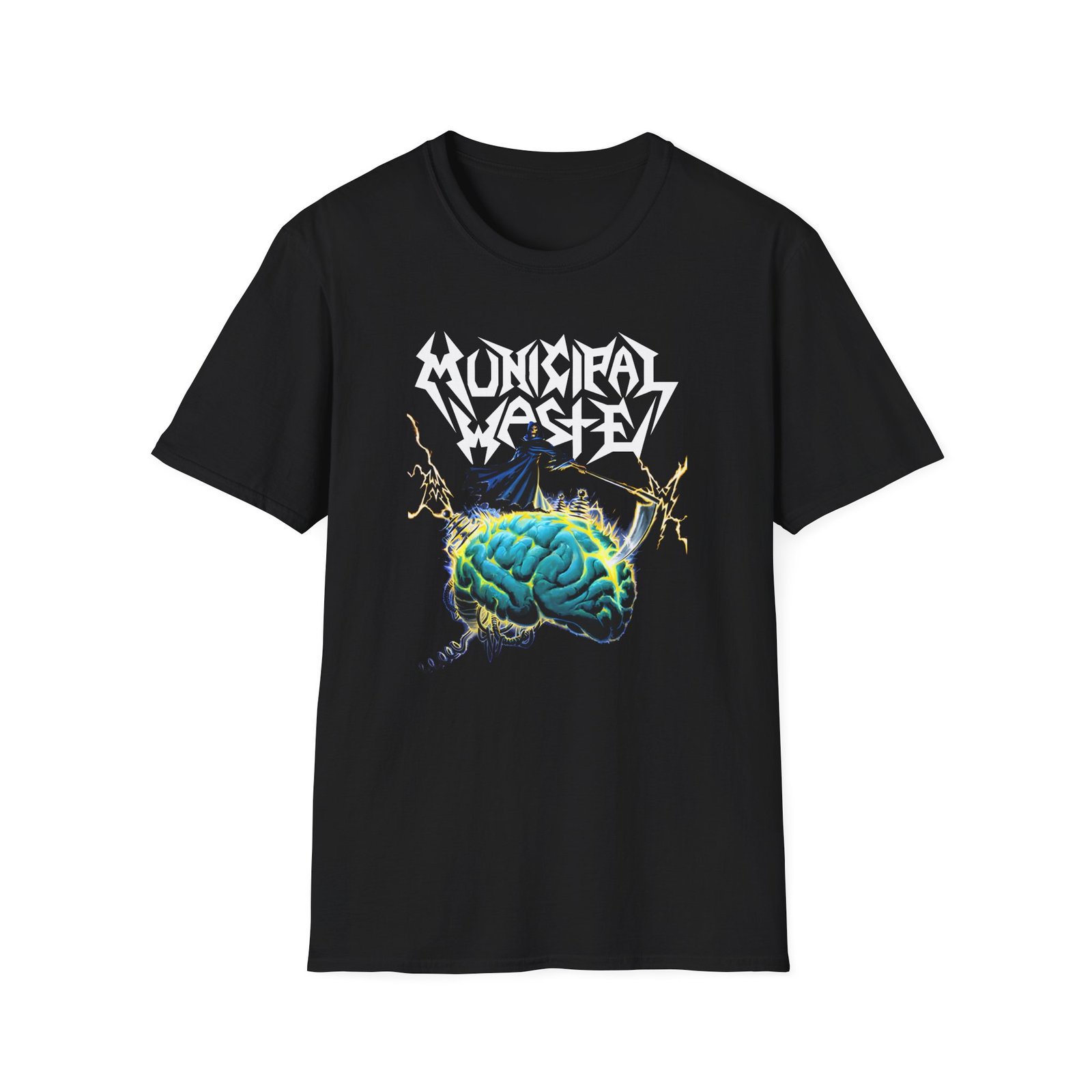 Municipal Waste Brain Reaper Unisex Softstyle T-Shirt