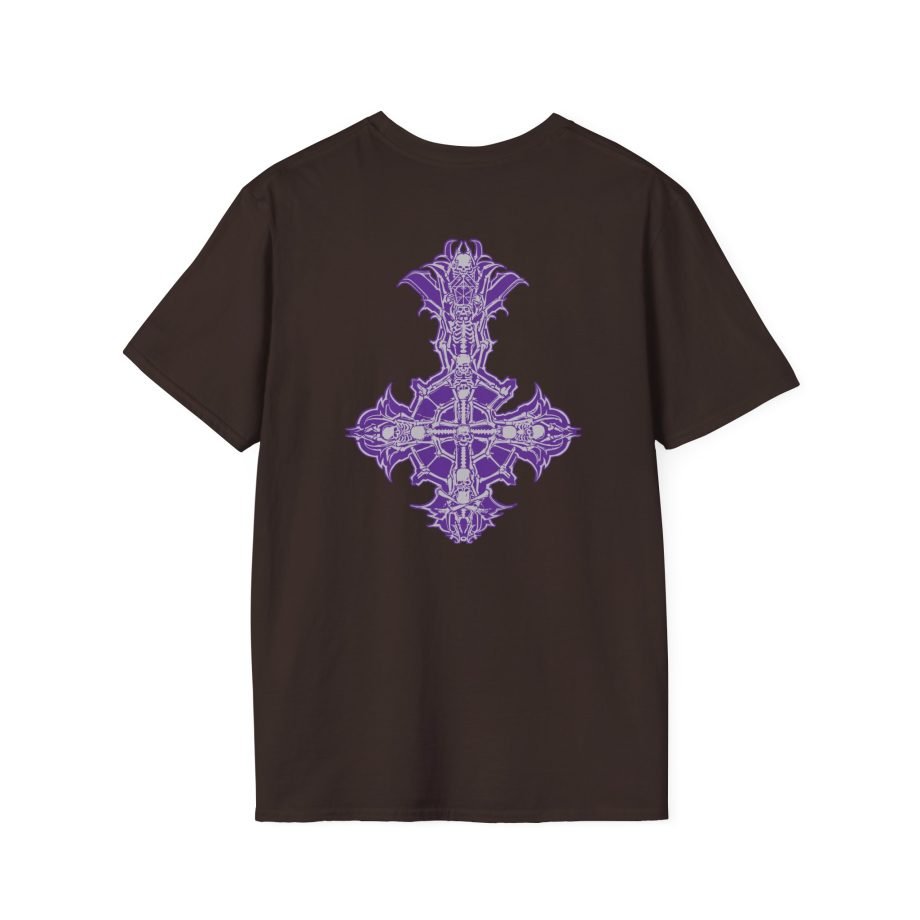 Ghost Band Chrome Purple Skeletá Unisex Softstyle T-Shirt