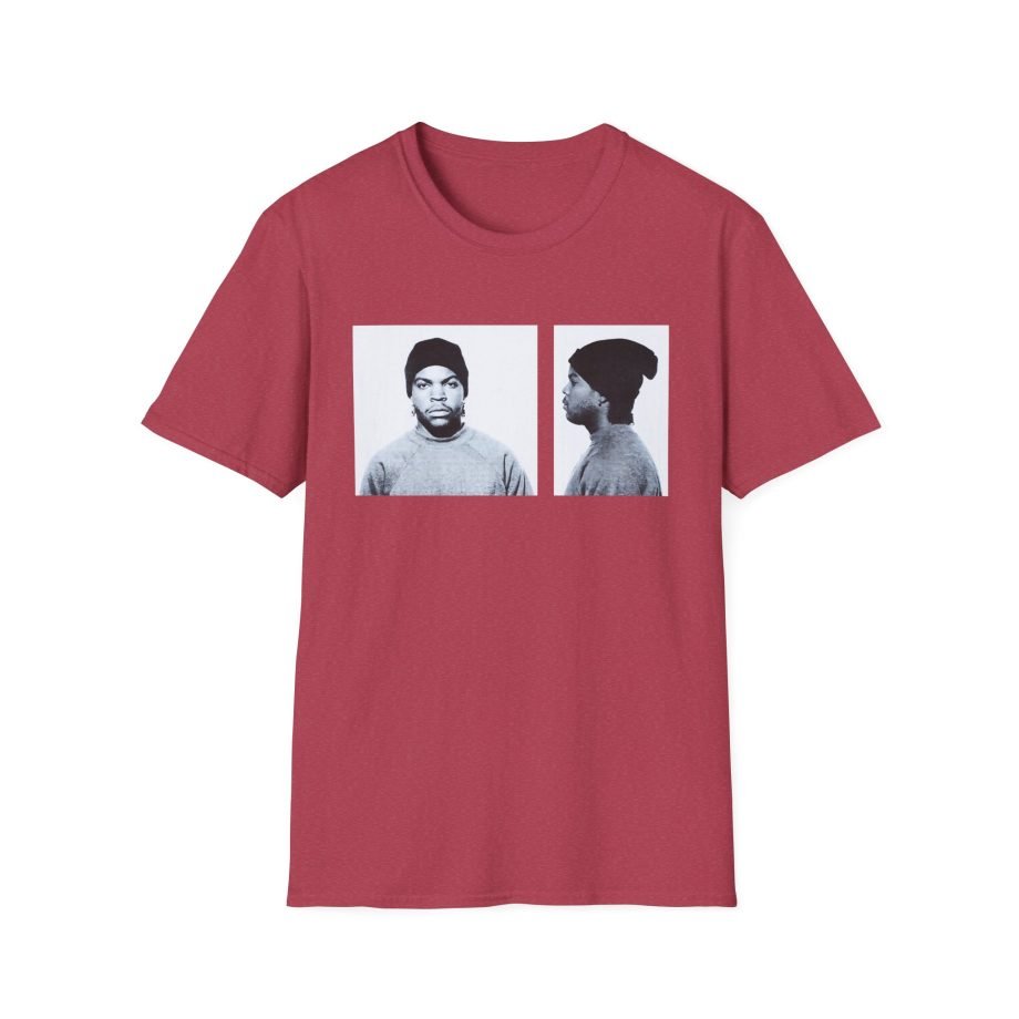 Ice Cube Mug Shot Unisex Softstyle T-Shirt