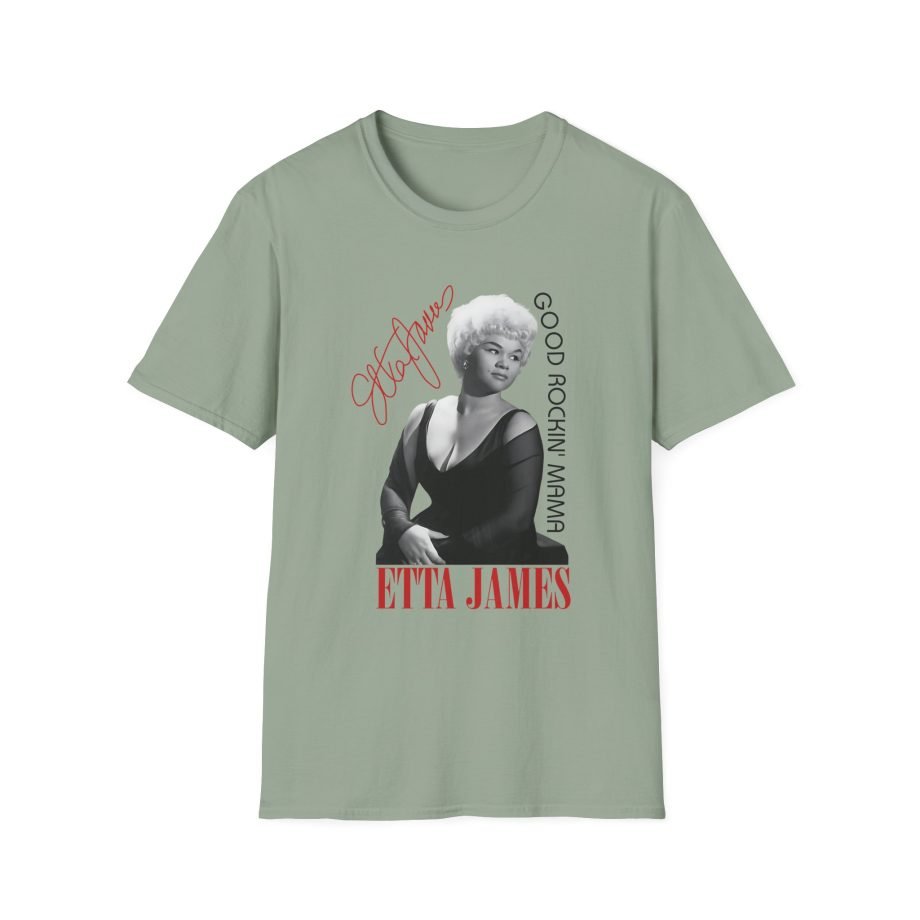 Etta James 1965 Good Rockin' Mama With Signature Unisex Softstyle T-Shirt