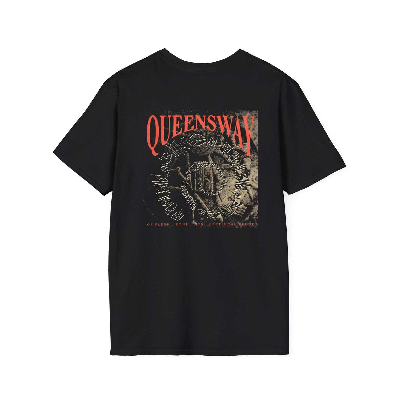Queensway of Flesh, Bone Unisex Softstyle T-Shirt