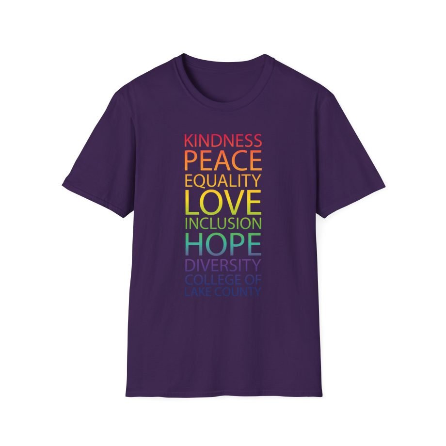 College Lake County Rainbow Equality Unisex Softstyle T-Shirt