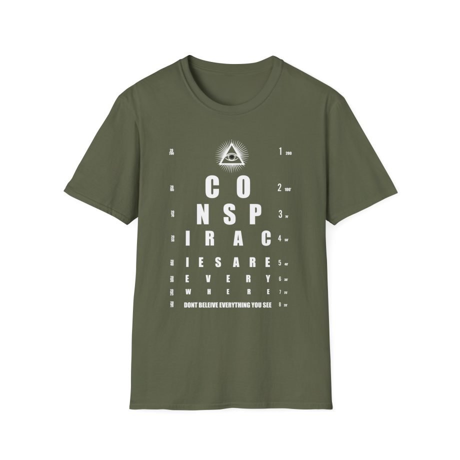 Shane Dawson Allseeing Eye Chart Conspiracy OU Unisex Softstyle T-Shirt
