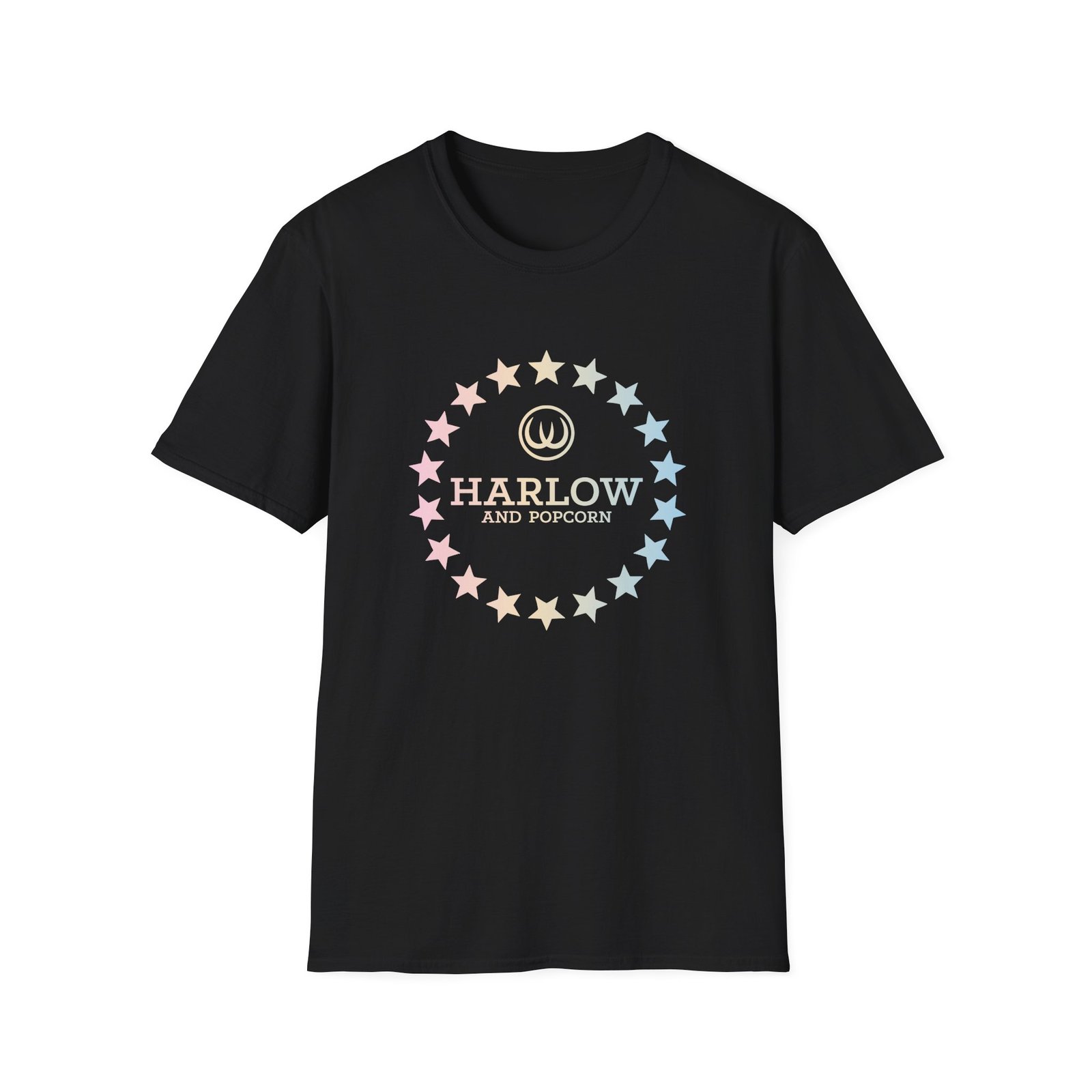 Harlow and Popcorn Unisex Softstyle T-Shirt