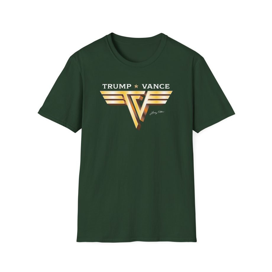 Larry Elder Trump Vance Vintage Band unisex softstyle t-shirt