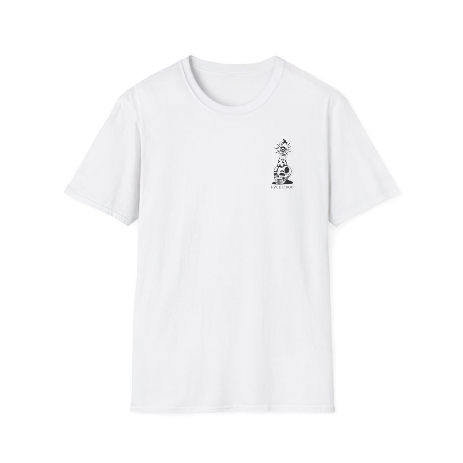 Fireworks Skull Unisex Softstyle T-Shirt