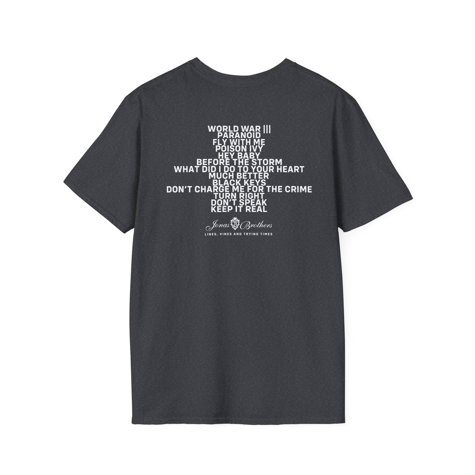 Jonas Brothers Lines Vines & Trying Times Unisex Softstyle T-Shirt