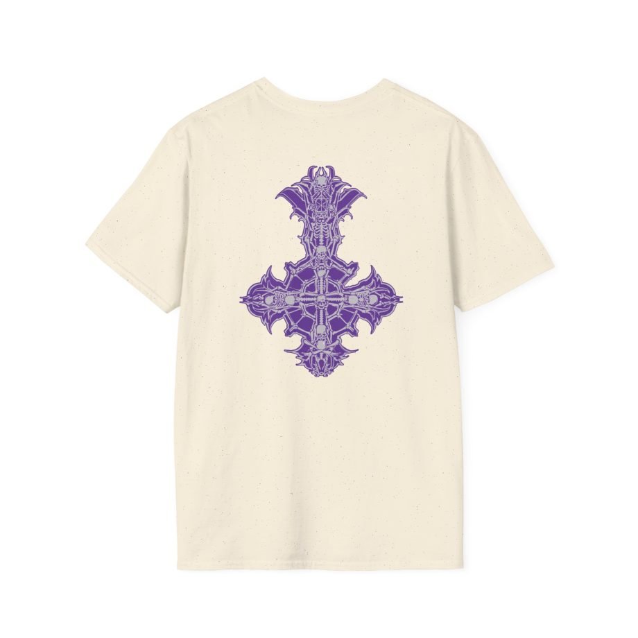 Ghost Band Chrome Purple Skeletá Unisex Softstyle T-Shirt