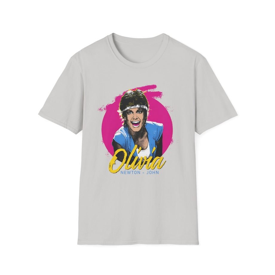 Olivia Newton John  Retro Physical Muscle Unisex Softstyle T-Shirt