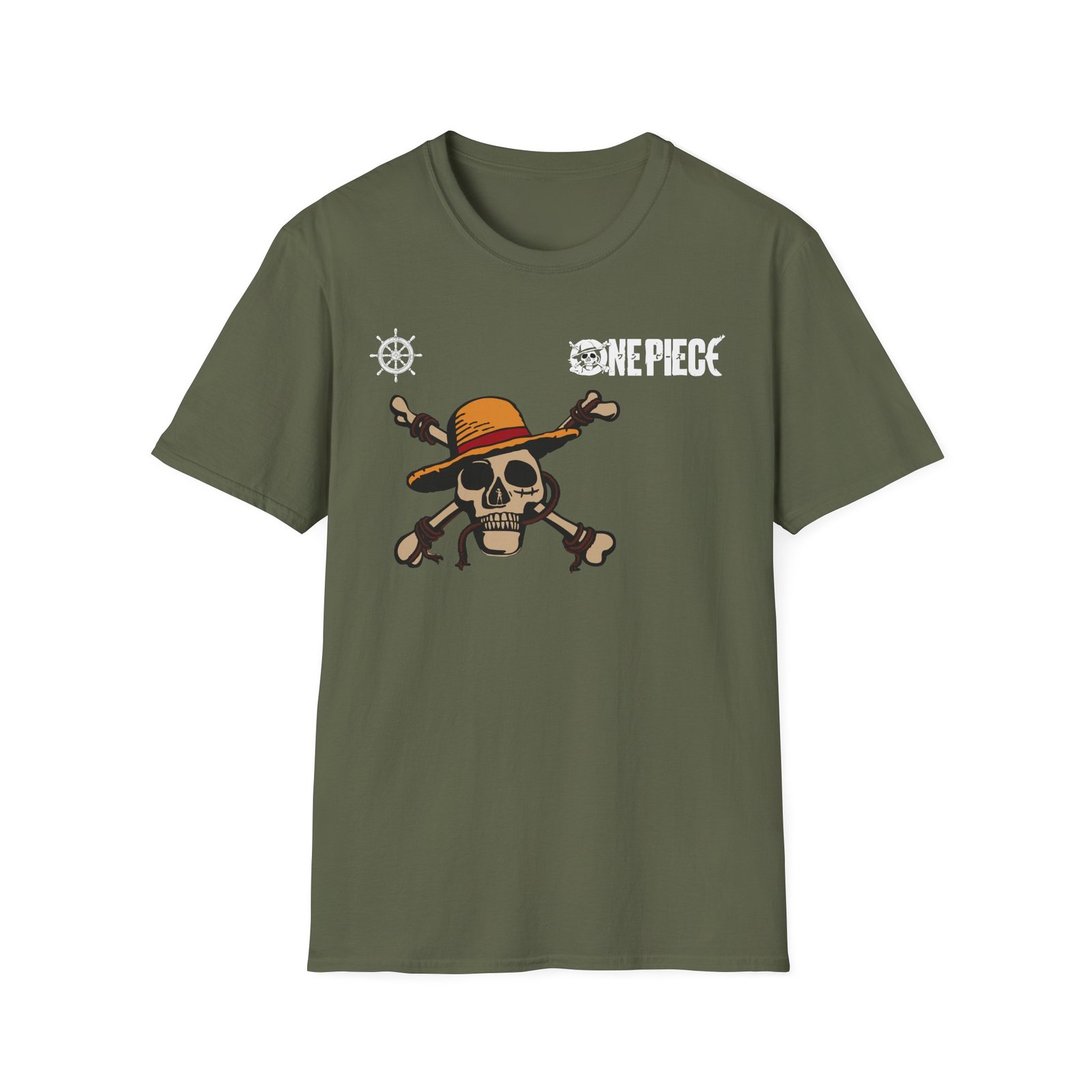 One Piece Straw Hat Pirates Unisex Softstyle T-Shirt