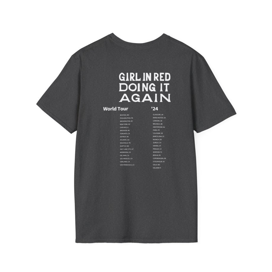 Girl in Red Rainbow Silhouette Unisex Softstyle T-Shirt