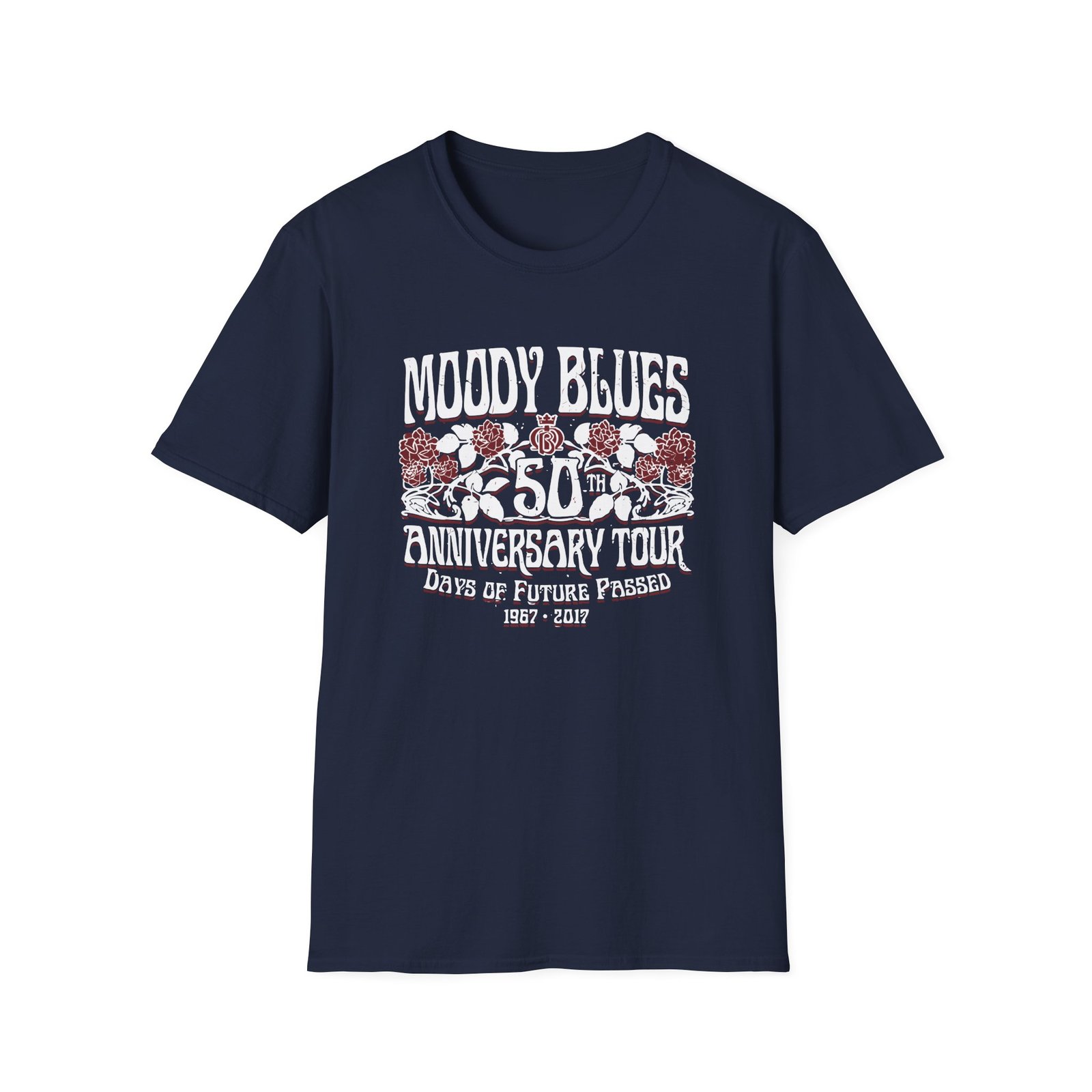 The Moody Blues 50th Anniversary Roses Unisex Softstyle T-Shirt