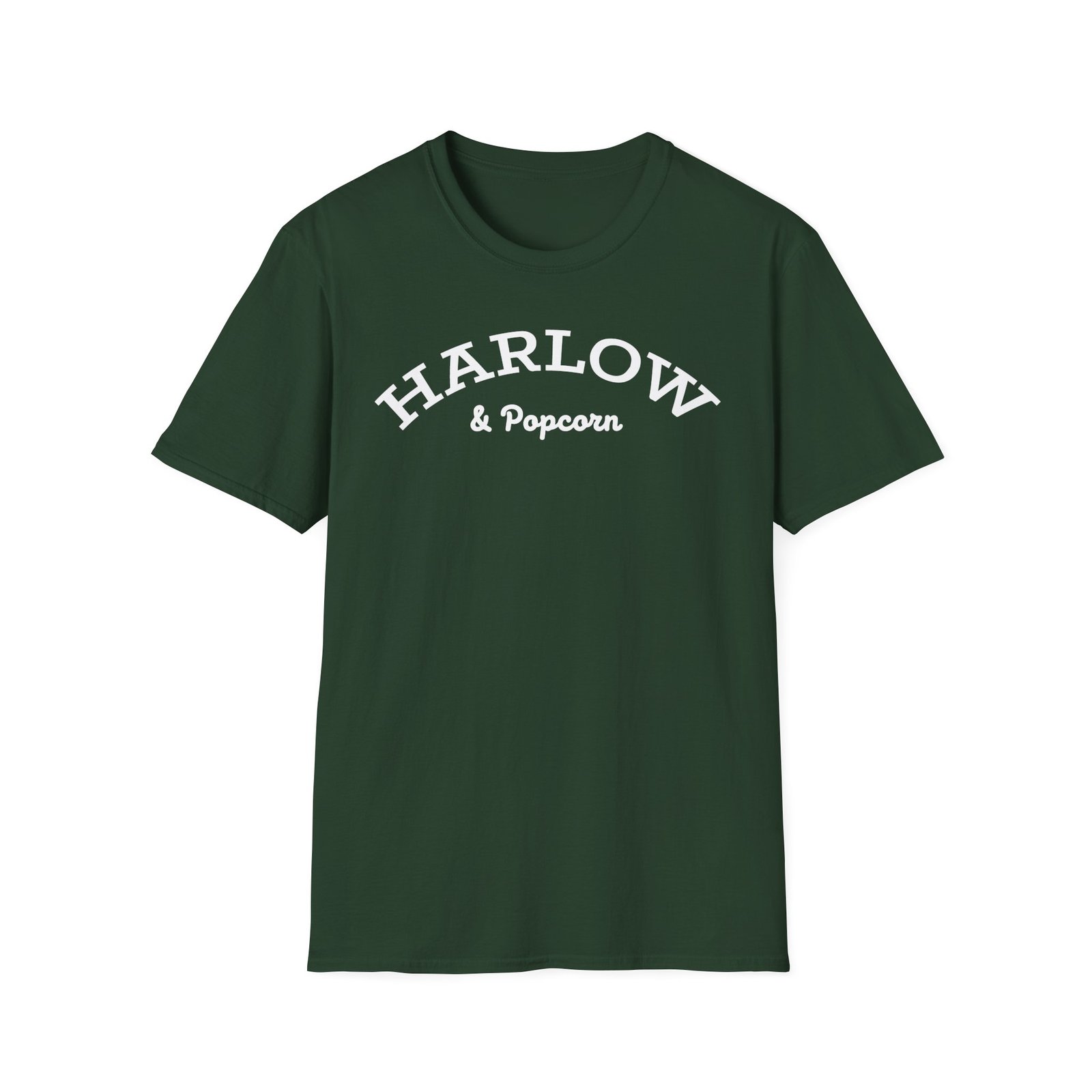 Harlow and Popcorn Unisex Softstyle T-Shirt