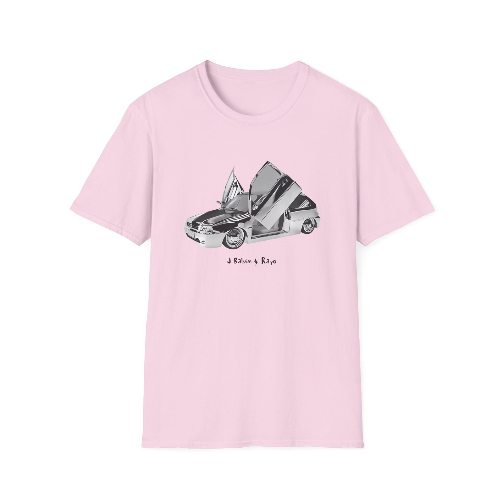 J Balvin Rayo Silver Car Unisex Softstyle T-Shirt