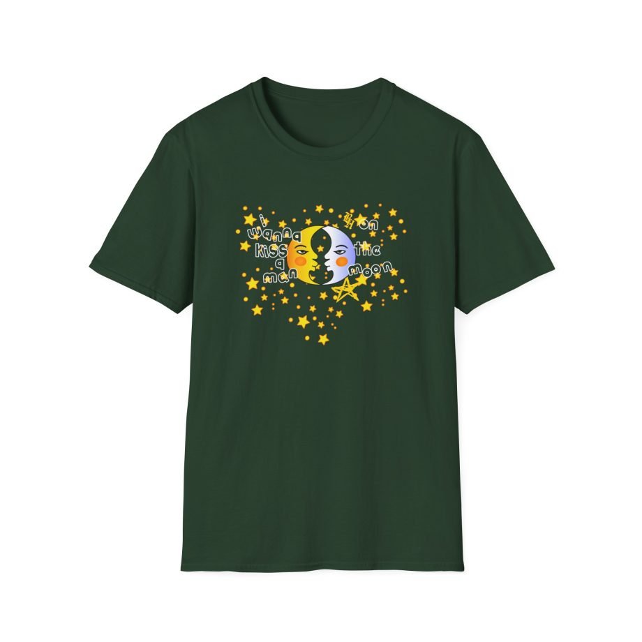 B I Wanna Kiss a Man on the Moon Unisex Softstyle T-Shirt