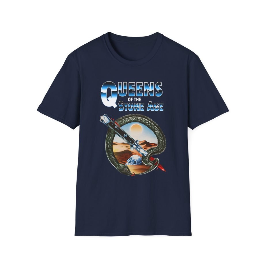 Queens of the Stone Age Qotsa Desert Skull Unisex Softstyle T-Shirt