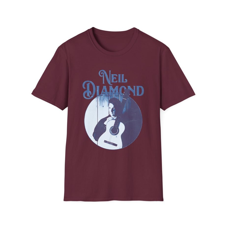 Neil Diamond Circle Guitar  Unisex Softstyle T-Shirt