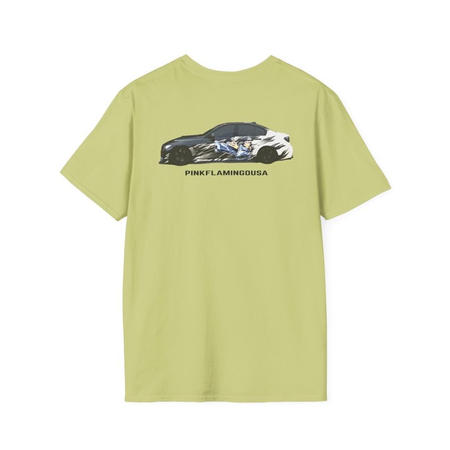 Xavier Wulf Pinkflamingousa unisex softstyle t-shirt