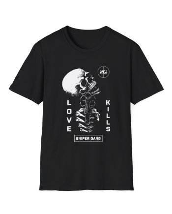 Kodak Black Love Kills Unisex Softstyle Skull Graphic Tee