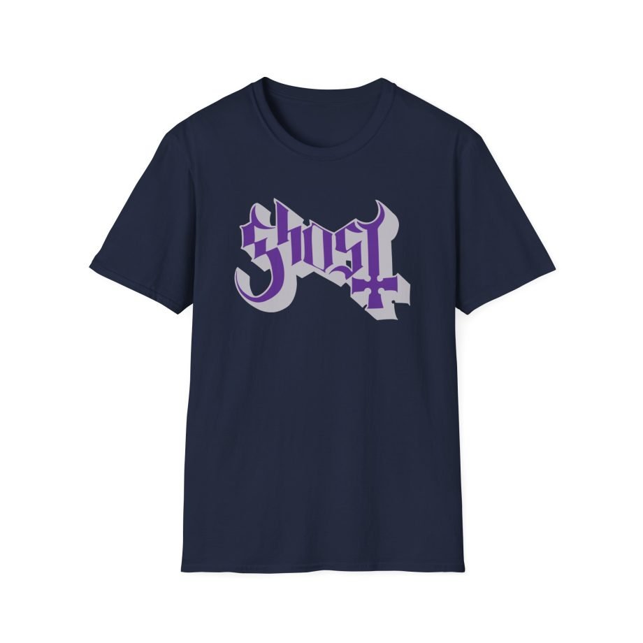 Ghost Band Chrome Purple Skeletá Unisex Softstyle T-Shirt