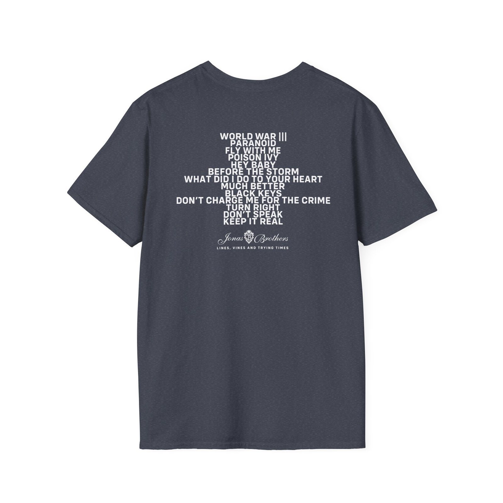 Jonas Brothers Lines Vines & Trying Times Unisex Softstyle T-Shirt