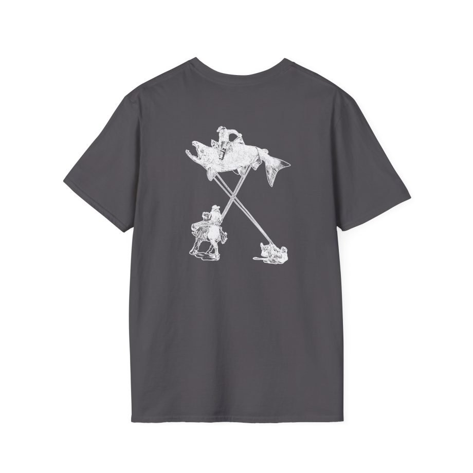 The Take Charcoal Salmon Rodeo Unisex Softstyle T-Shirt