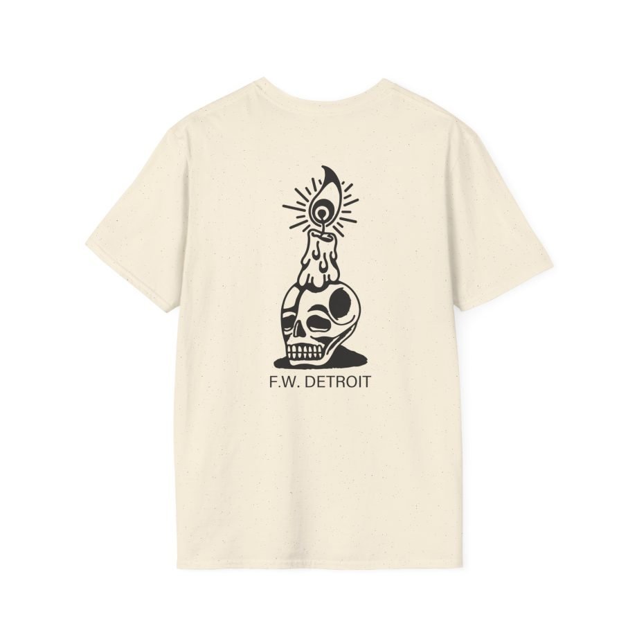 Fireworks Skull Unisex Softstyle T-Shirt