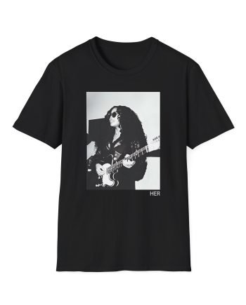 HER With Guitar Lightweight Unisex Softstyle T-Shirt