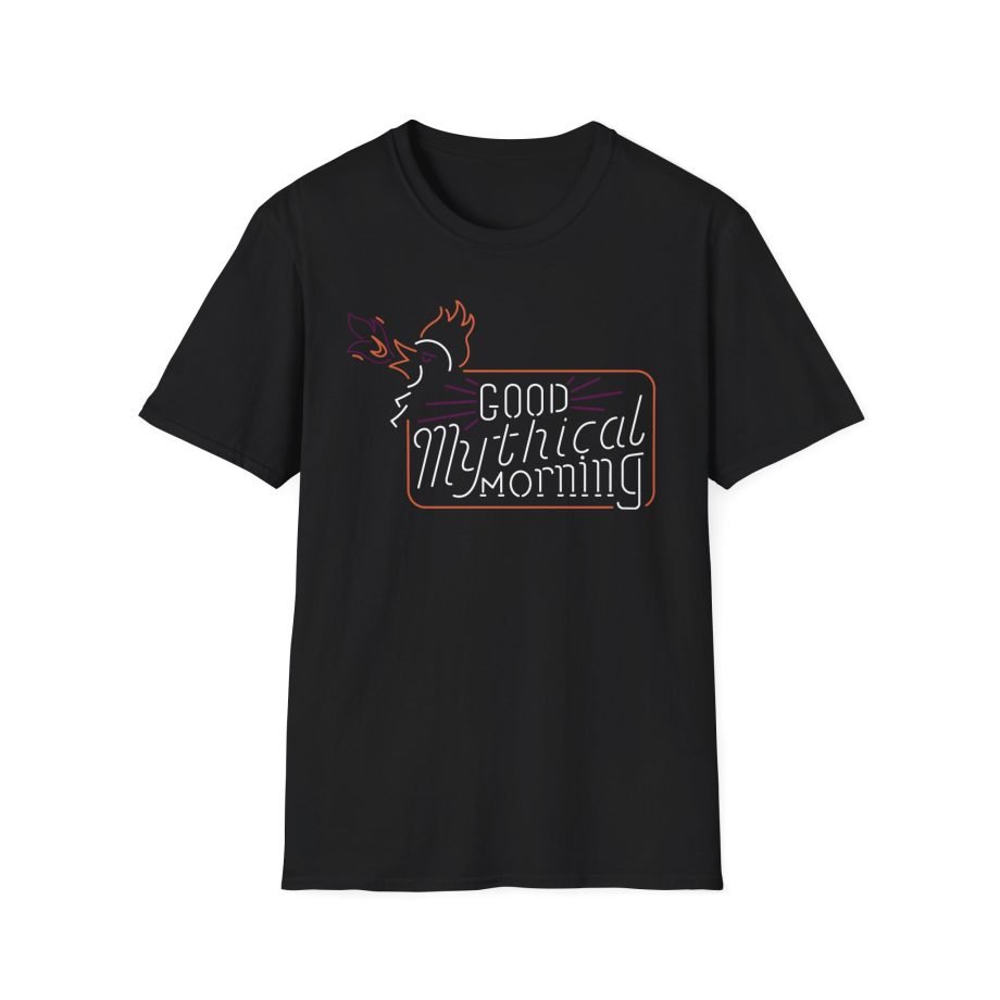 Good Mythical Morning Cockatrice Neon Sign unisex softstyle t-shirt