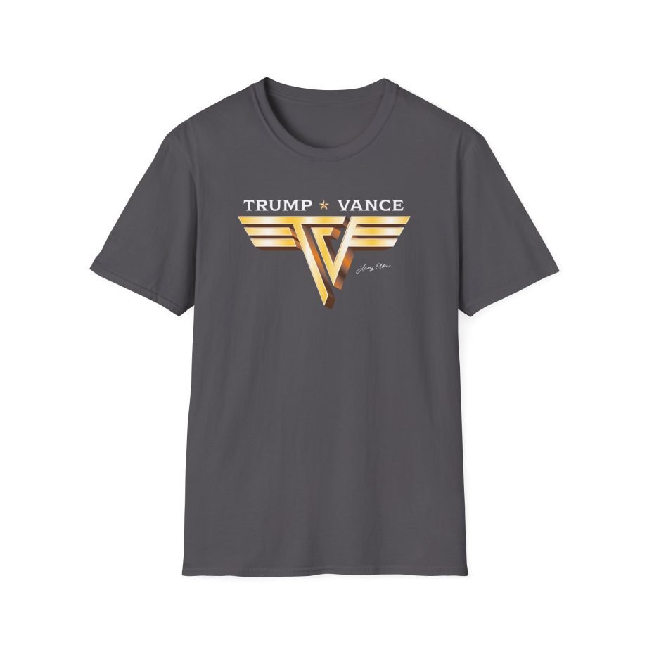 Larry Elder Trump Vance Vintage Band unisex softstyle t-shirt