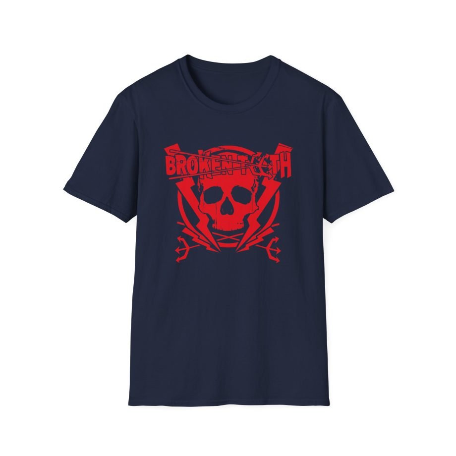 Broken Teeth Red Skull Unisex Softstyle T-Shirt