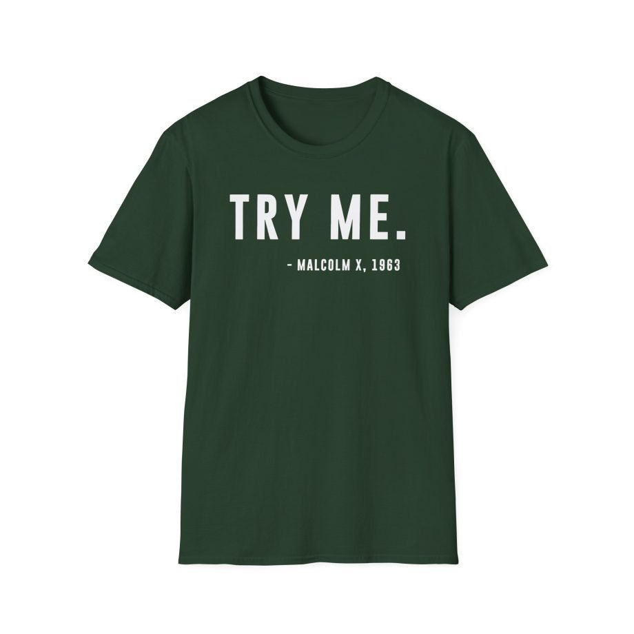 Malcolm X Try Me Unisex Softstyle T-Shirt