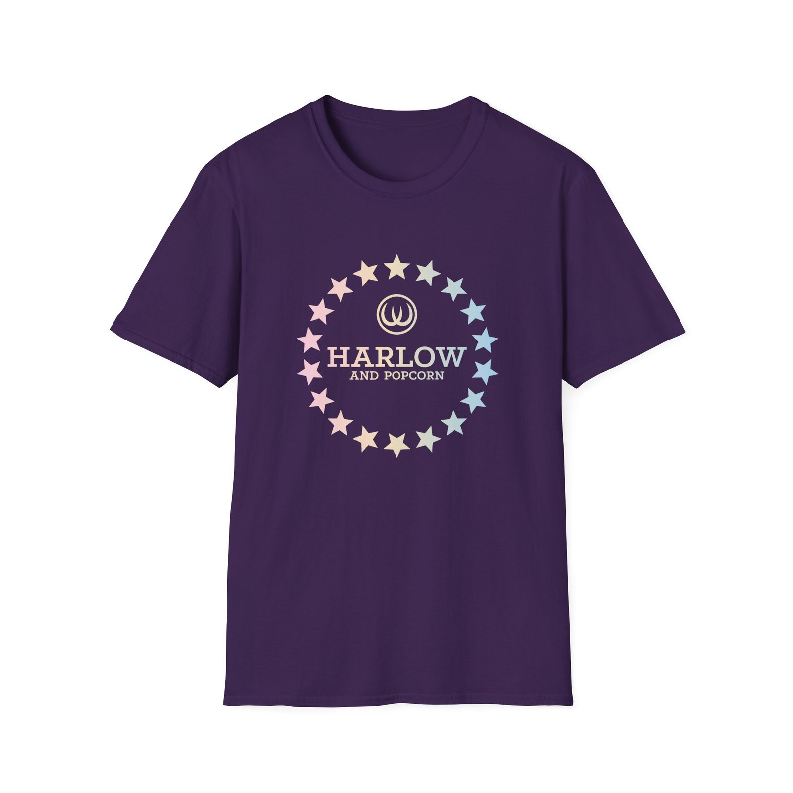 Harlow and Popcorn Unisex Softstyle T-Shirt