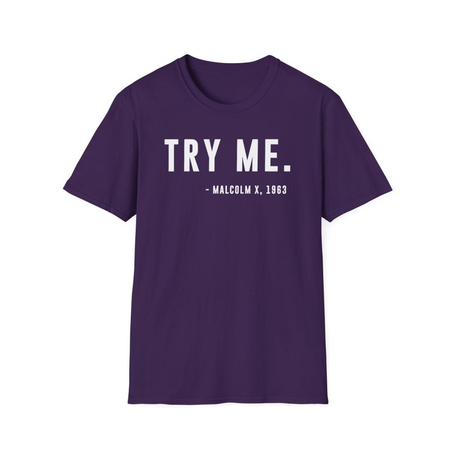 Malcolm X Try Me Unisex Softstyle T-Shirt