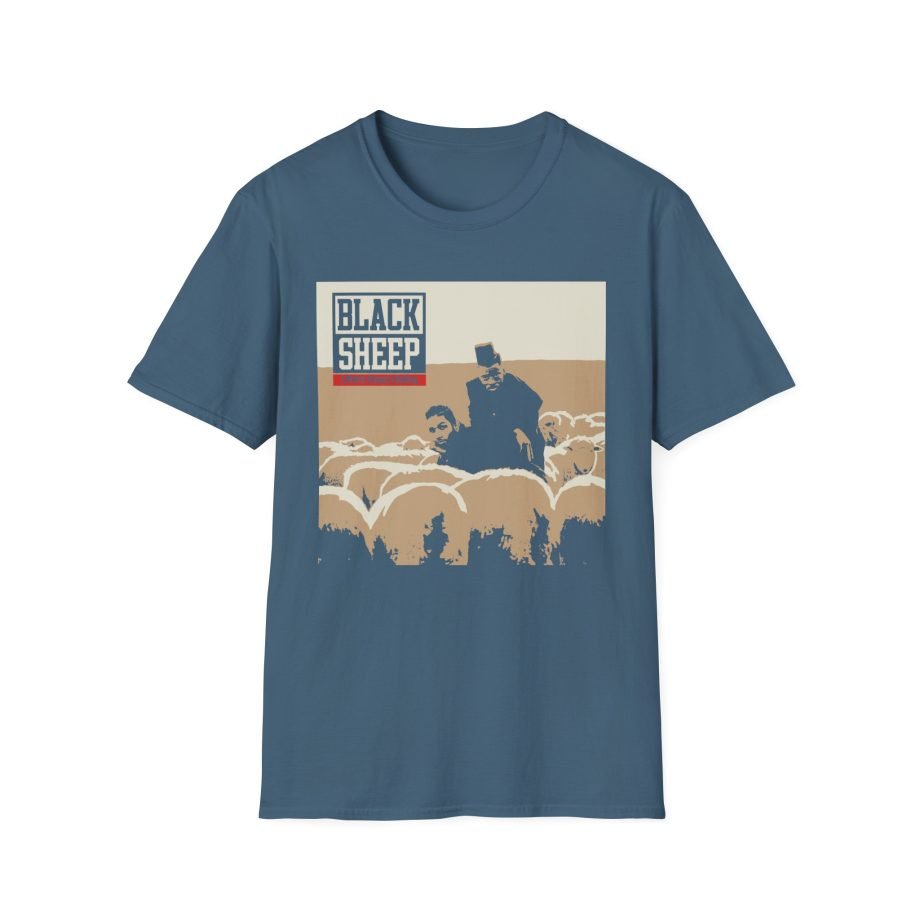 Black Sheep wolf Unisex Softstyle T-Shirt