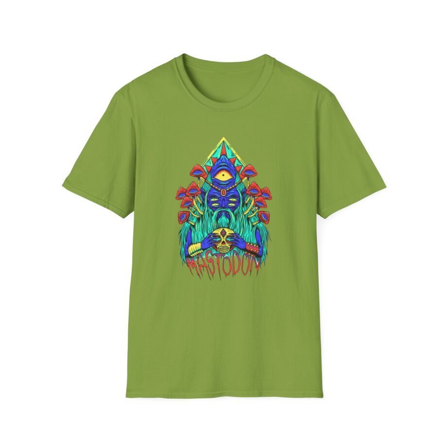 Mastodon Mushroom Wizard Glow Unisex Softstyle T-Shirt
