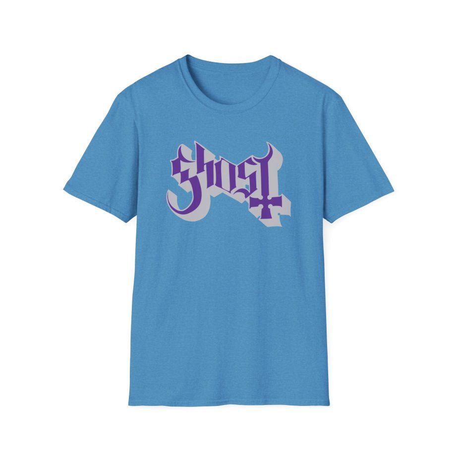 Ghost Band Chrome Purple Skeletá Unisex Softstyle T-Shirt