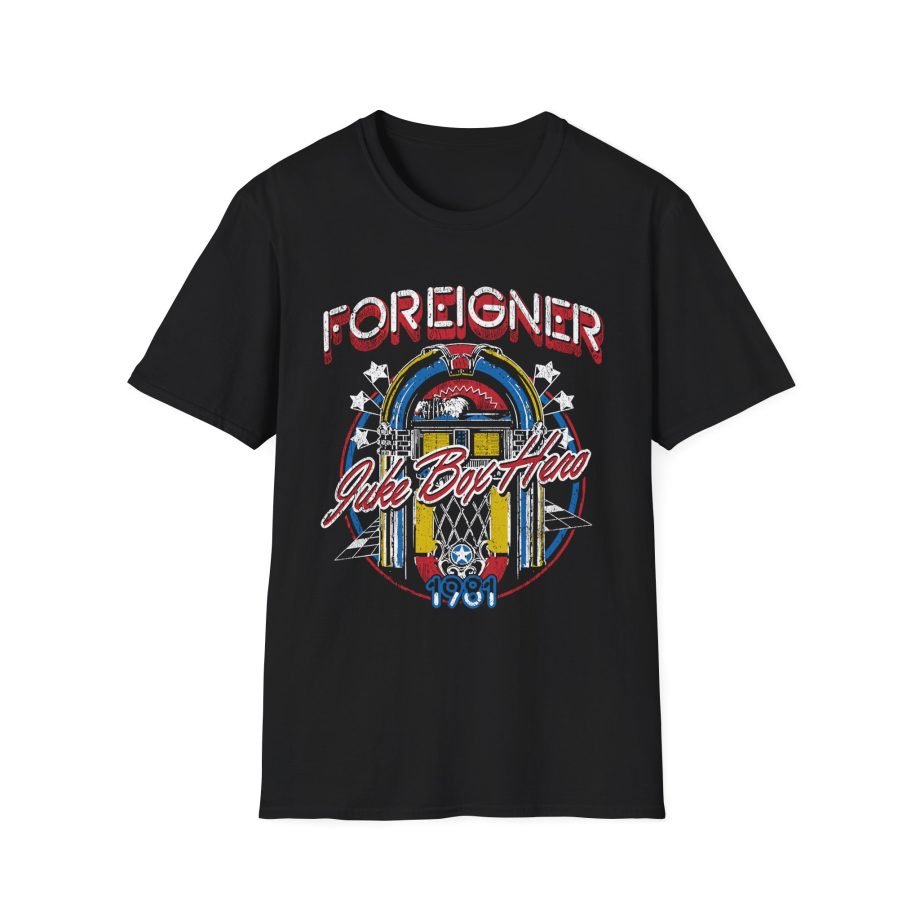 Foreigner Juke Box Hero Unisex Softstyle T-Shirt