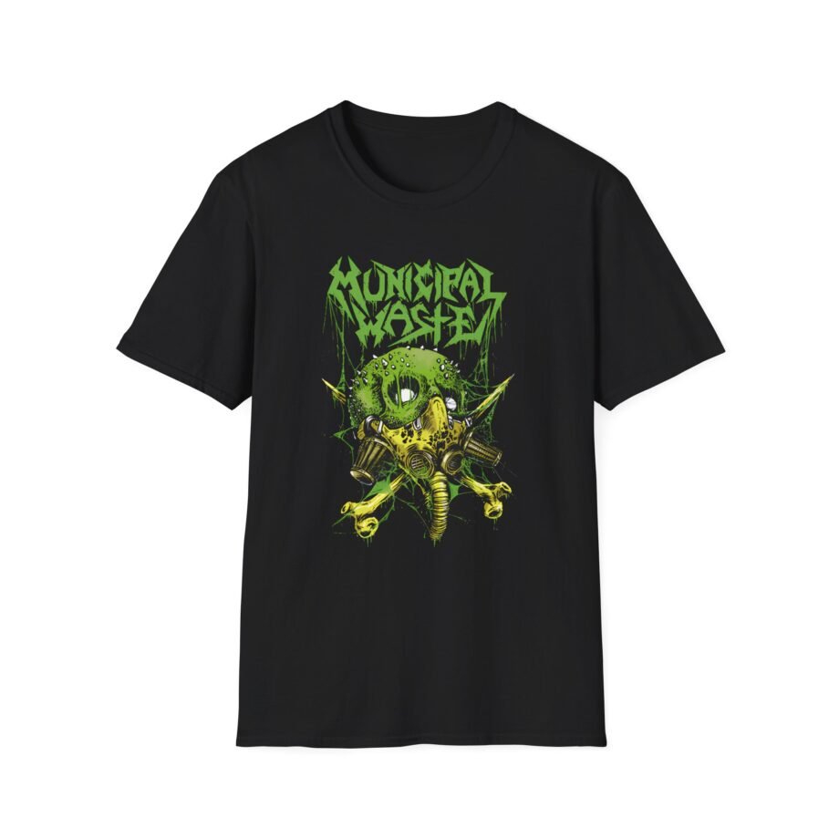 Municipal Waste Gasmask Zombie Unisex Softstyle T-Shirt