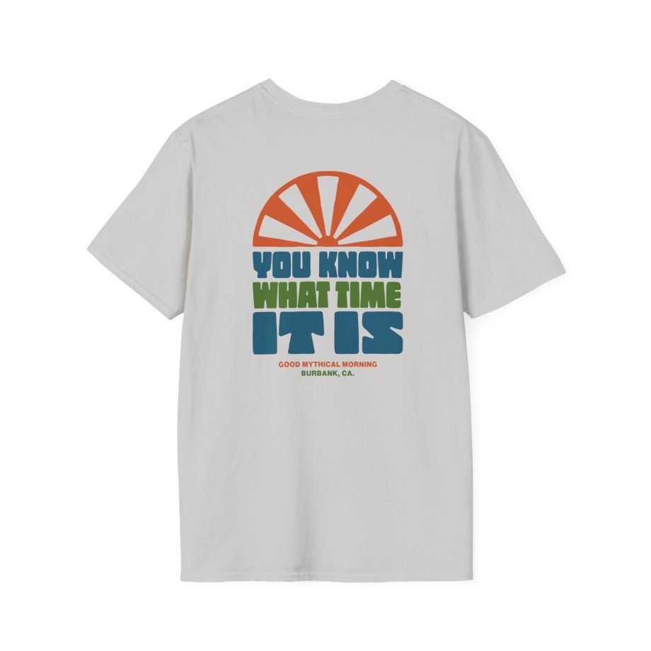 Good Mythical Morning You Know What Time It is unisex softstyle t-shirt