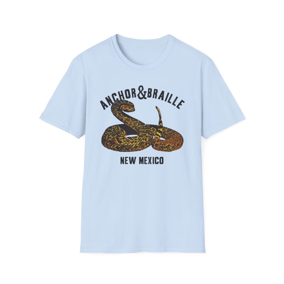 Anchor and Braille Rattle Snake Unisex Softstyle T-Shirt
