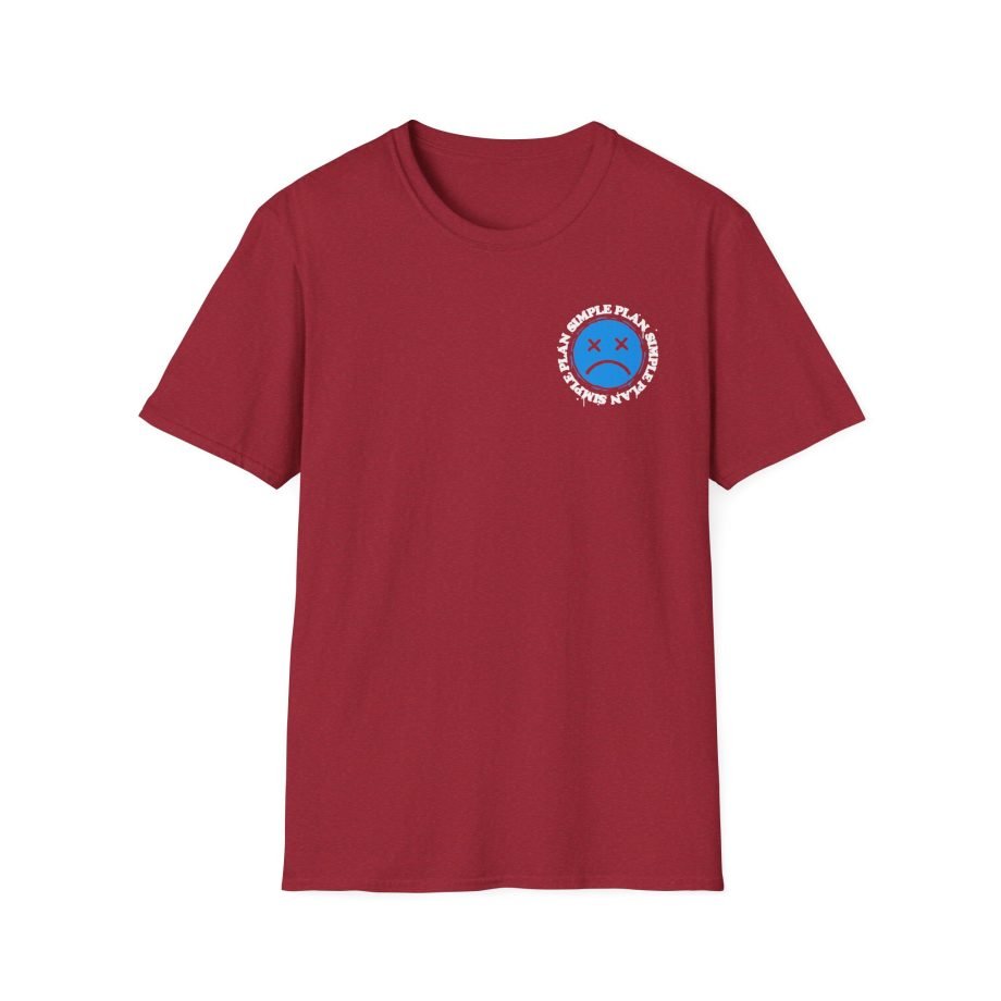Simple Plan Sad Face Unisex Softstyle T-Shirt