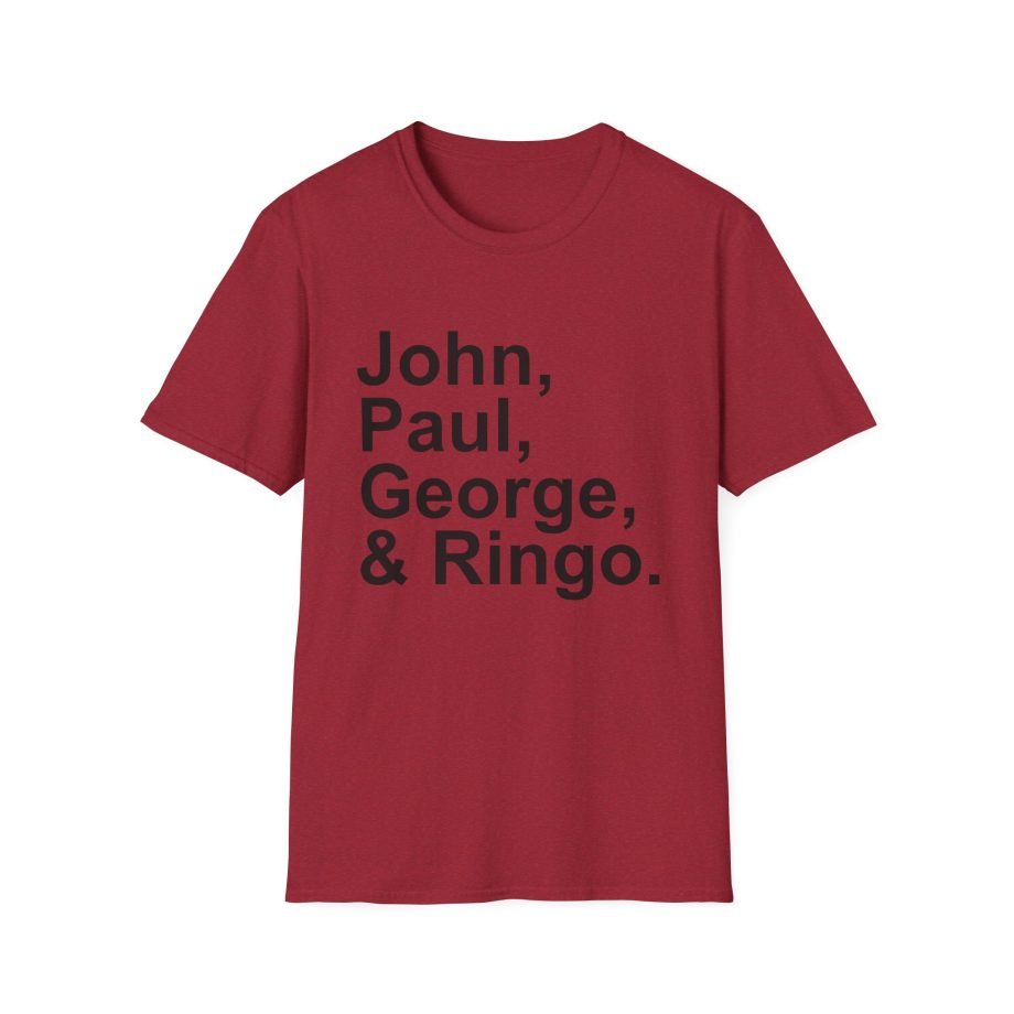 The Beatles John, Paul, George, Ringo Unisex Softstyle T-Shirt