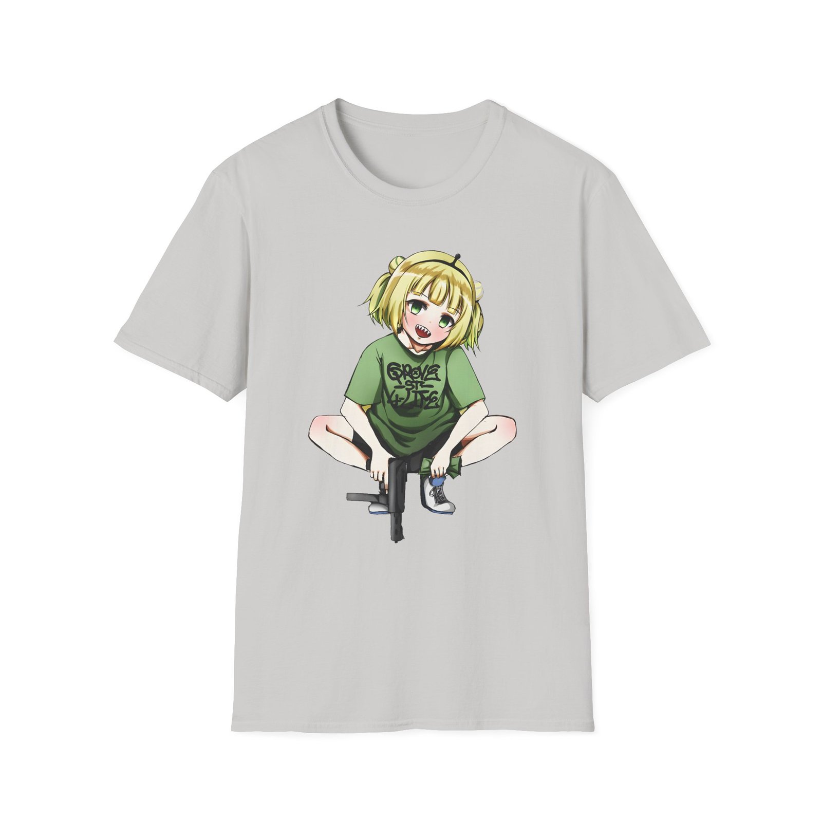 Girl And Gun Amano Pikamee Unisex Softstyle T-Shirt