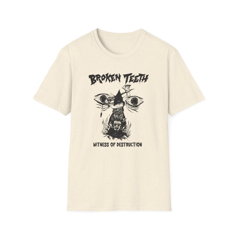 Broken Teeth Witness the Destruction Unisex Softstyle T-Shirt