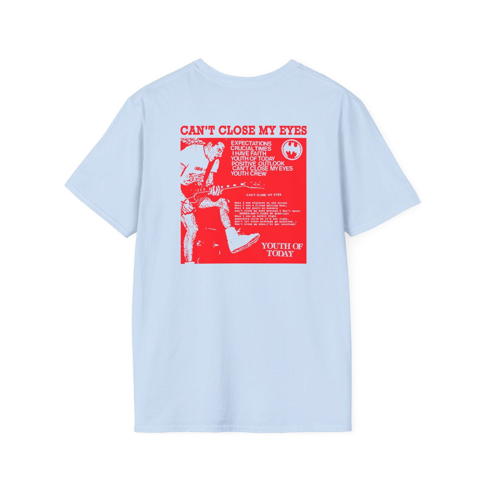 Youth of Today Can't Close My Eyes Meets Batman Unisex Softstyle T-Shirt