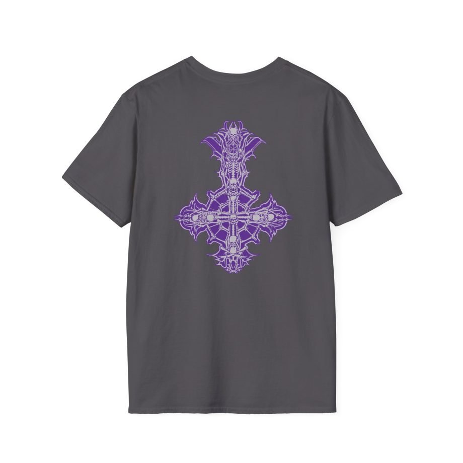 Ghost Band Chrome Purple Skeletá Unisex Softstyle T-Shirt